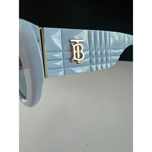 BURBERRY B 4390-F blue round statement sunglasses NEW - Picture 5 of 10